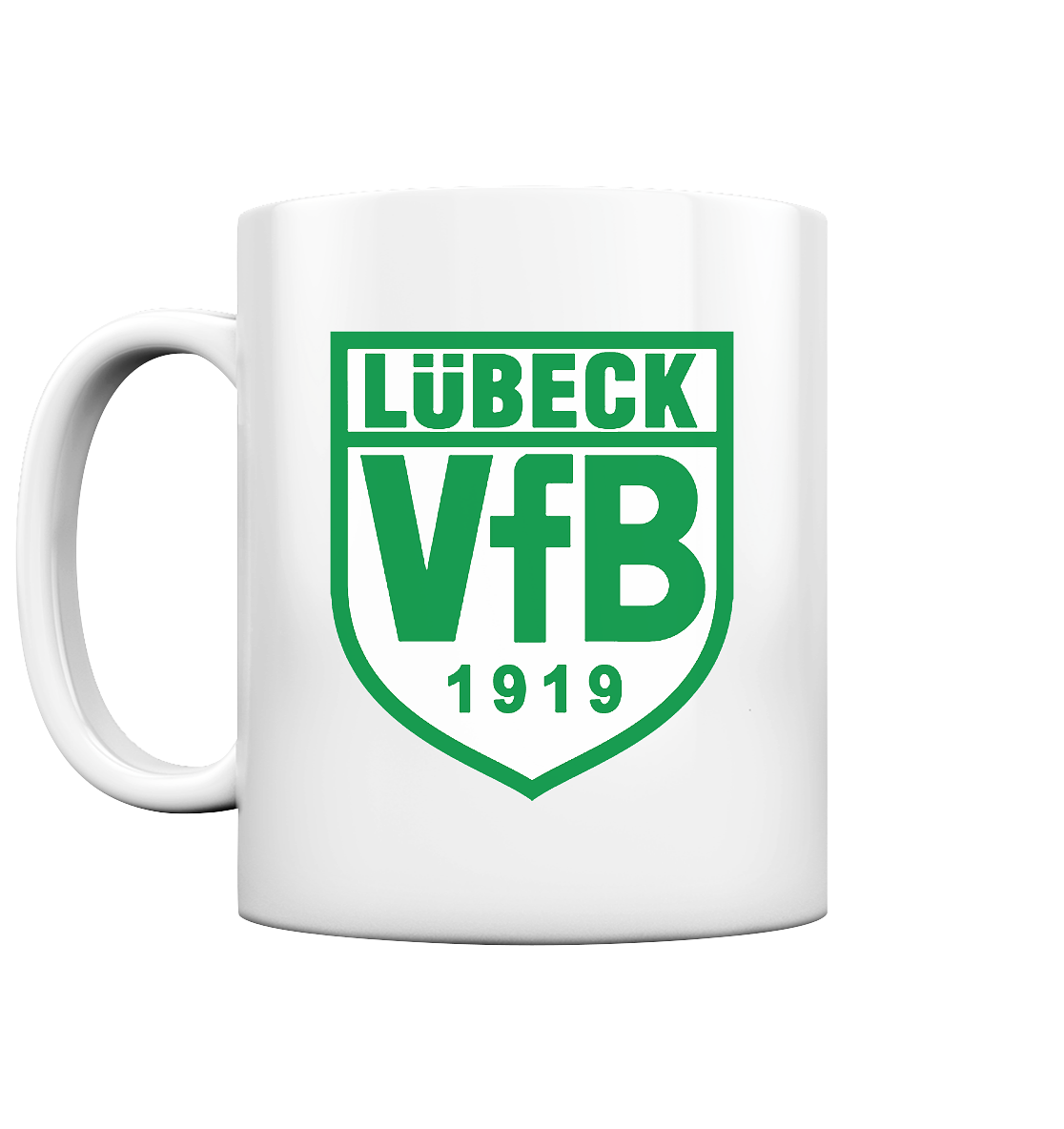 Lübeck VfB 1919 - Tee-/Kaffeebecher weiß glänzend