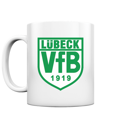 Lübeck VfB 1919 - Tee-/Kaffeebecher weiß glänzend