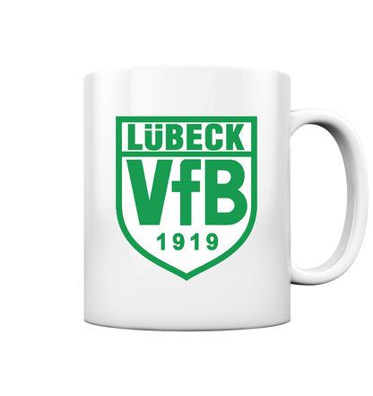 Lübeck VfB 1919 - Tee-/Kaffeebecher weiß glänzend