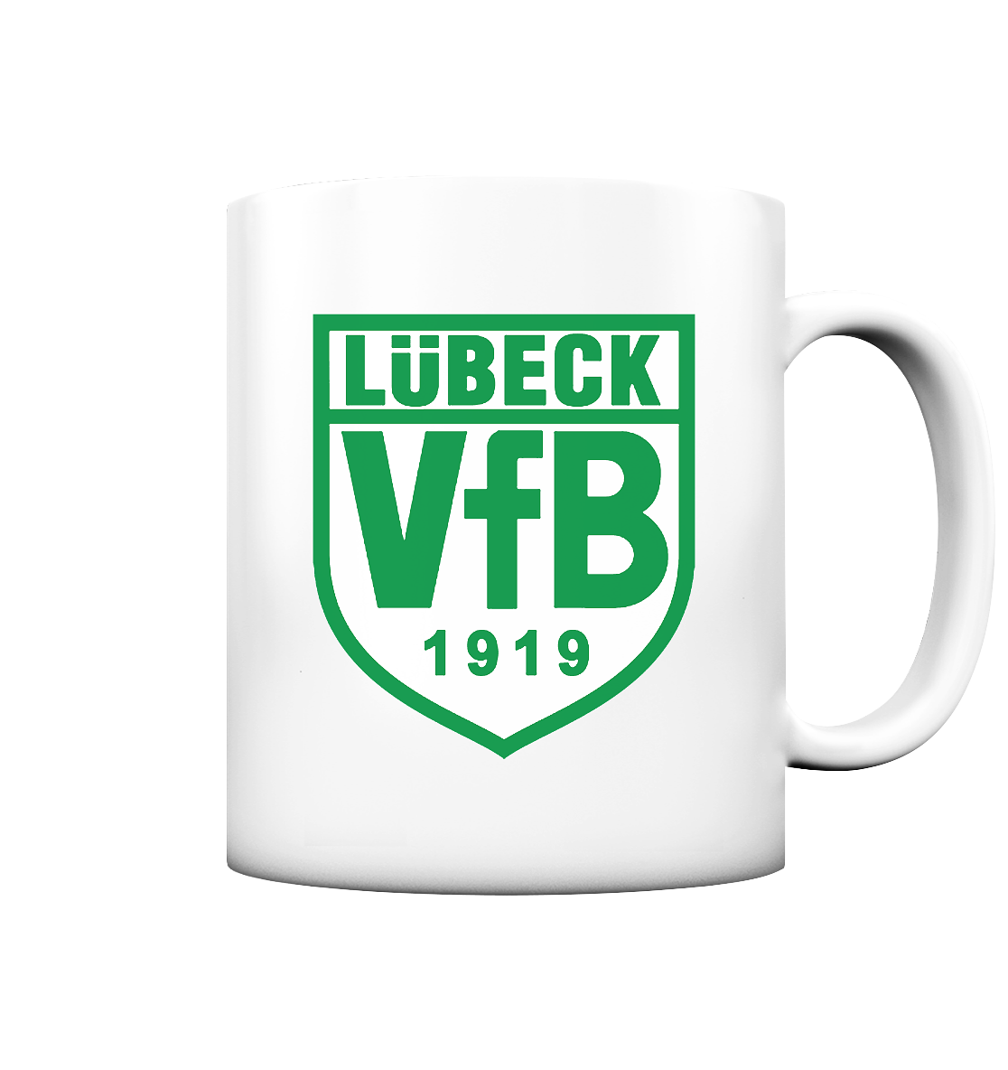 Lübeck VfB 1919 - Tee-/Kaffeebecher weiß matt